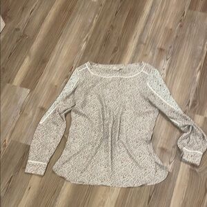 Loft Long Sleeve Speckled Top XS